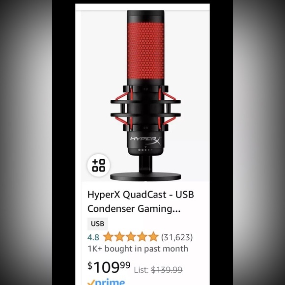 HyperX QuadCast Microphone for Gaming - Picture 10 of 11